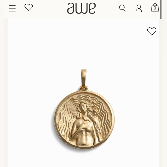 Sterling Silver Awe Inspired Goddess Coin Necklace Awe Inspired